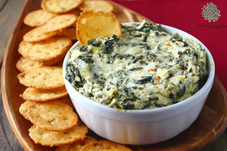spinach artichoke dip appetizer recipe photo