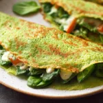 spinach crepe Breakfast recipe photo