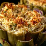 stuffed artichoke dinner recipe photo